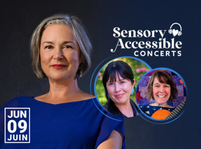 Storyteller Cathy LeBlanc, Guitarist/Vocalist Anna Plaskett, and Pianist Jennifer King